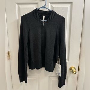 Lululemon Reverse Double Knit Zip Up Sweater